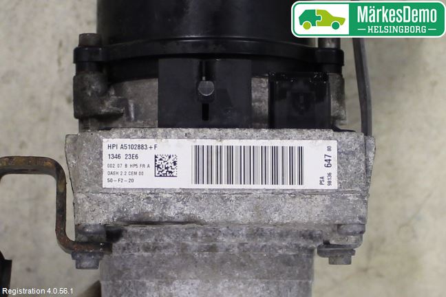 Peugeot PARTNER 16-18 Servostyring Eletrisk Pumpe