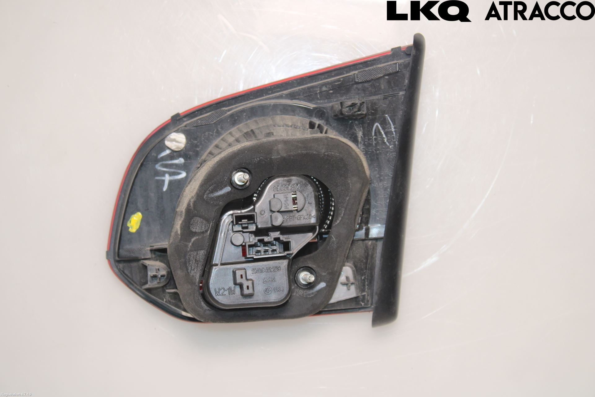Volkswagen VW GOLF VI 09-13 Baklykt Venstre  På Luke(Indre