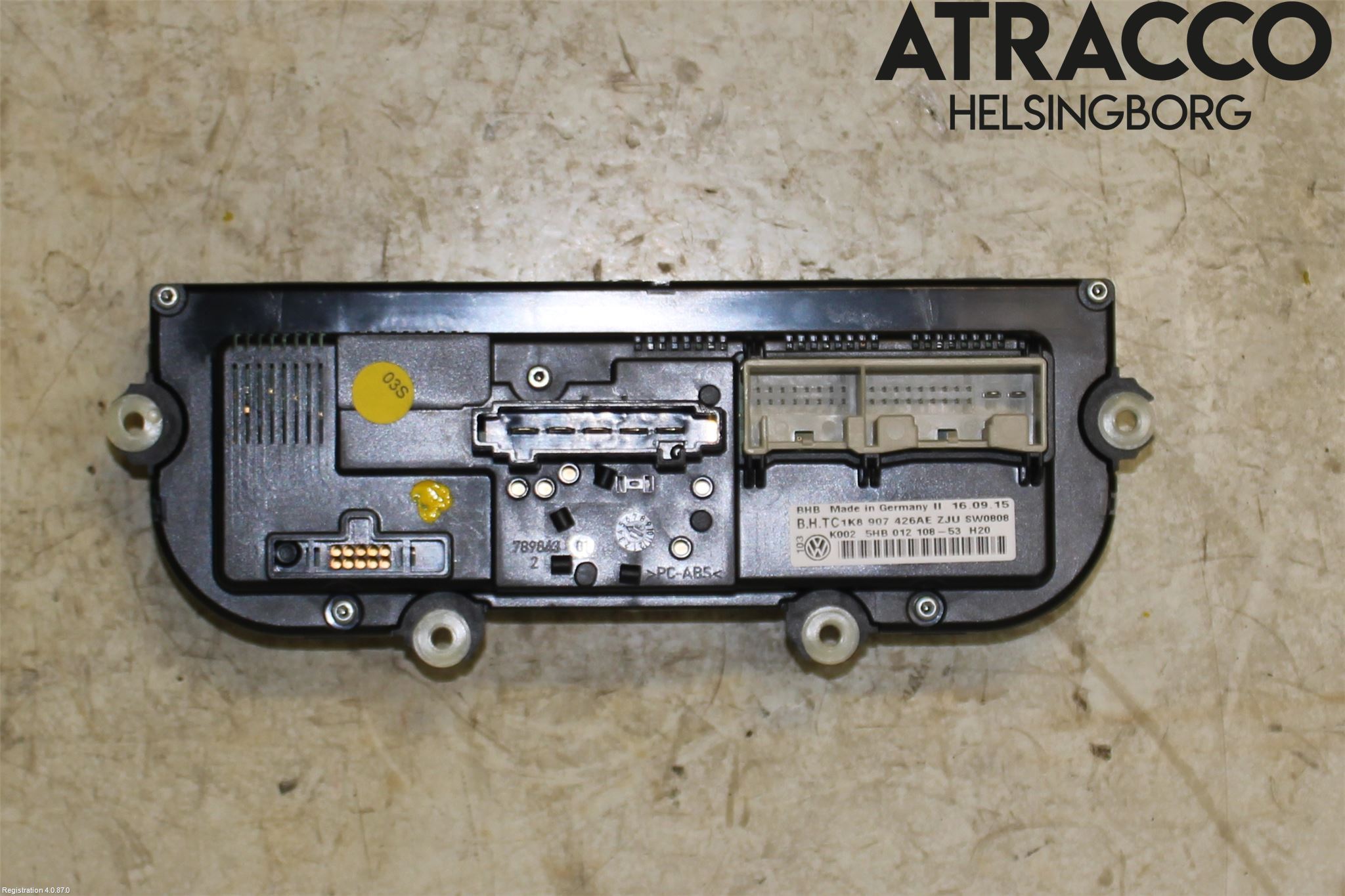 Volkswagen VW CADDY 16-20 Varme Ac Betjening-Display