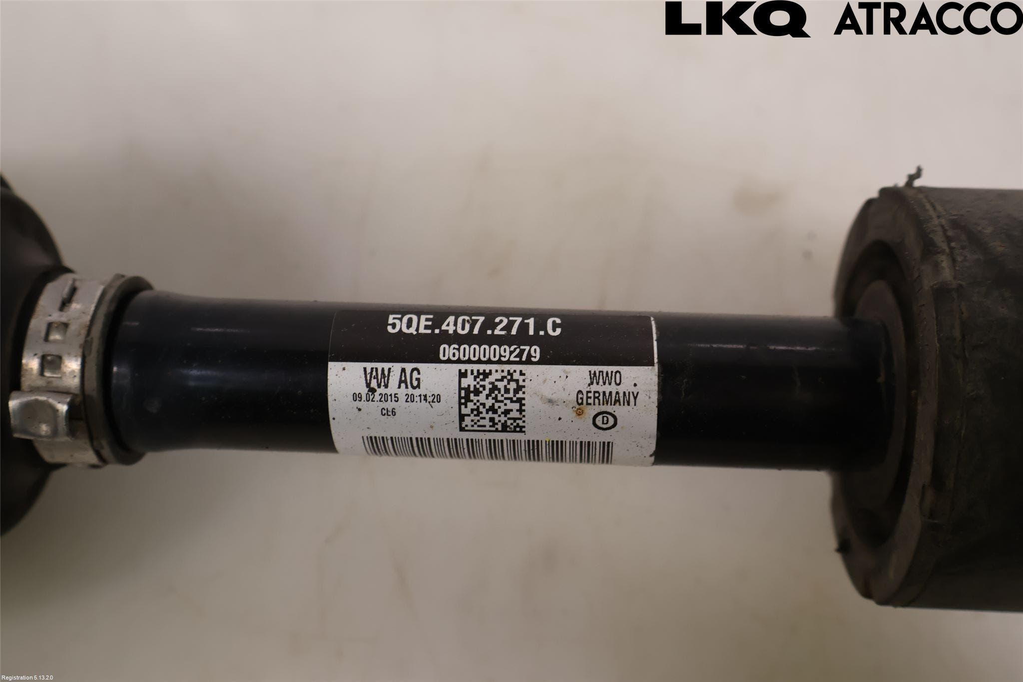 Volkswagen VW GOLF / E-GOLF VII 13-20 Drivaksel Foran Kompl Venstre