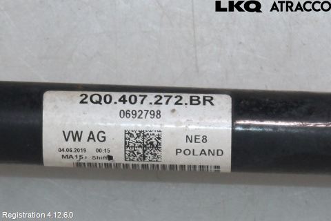 Seat IBIZA V 17-20 Drivaksel Foran Kompl Høyre
