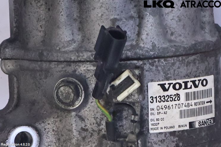 Volvo XC60 14-17 Varme Ac Kompressor