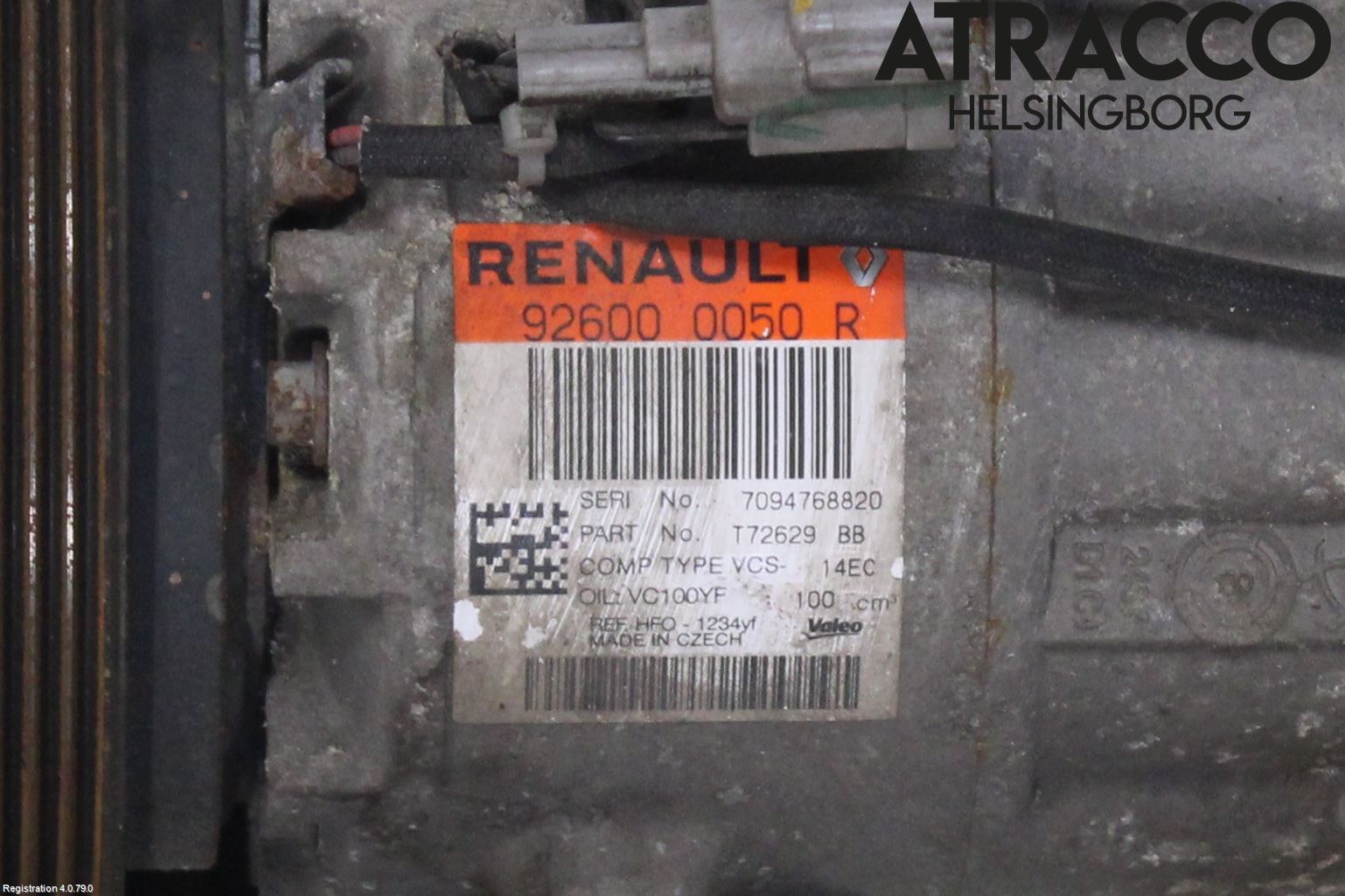 Renault CLIO IV 16-19 Varme Ac Kompressor
