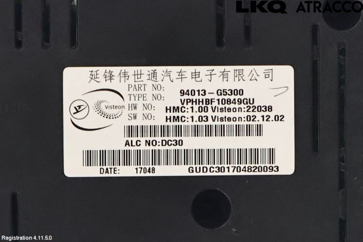 Kia NIRO (DE) 17-22 Instr Kombinert