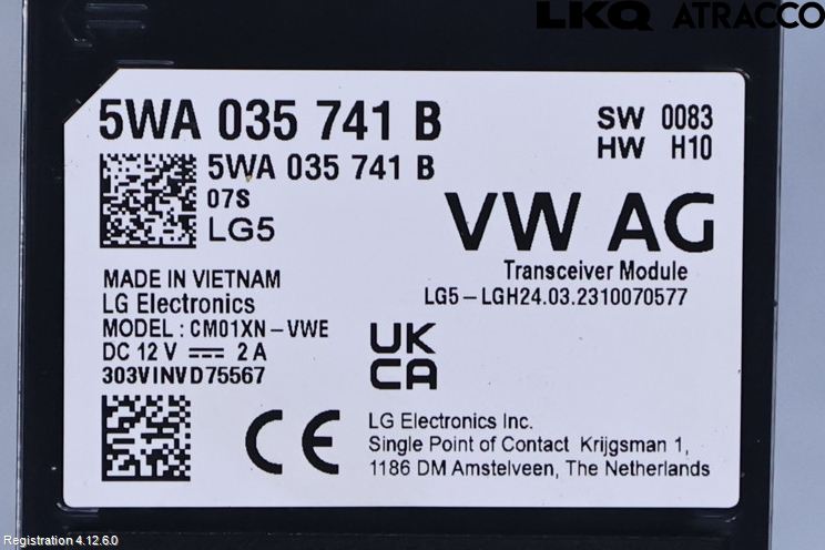 Volkswagen VW GOLF / E-GOLF VIII 20- Stereo Antenneforsterker