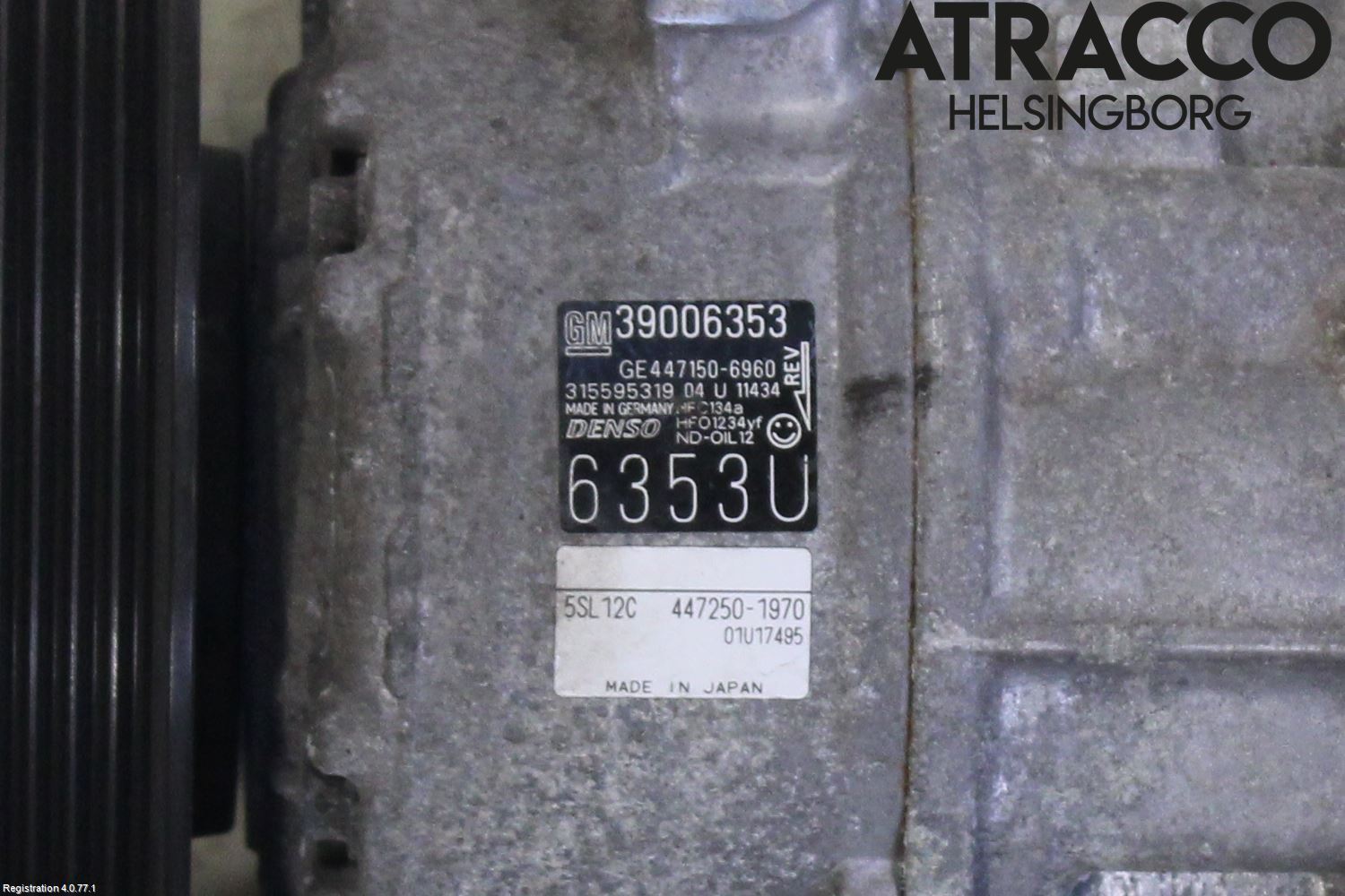 Opel CORSA E 15-19 Varme Ac Kompressor