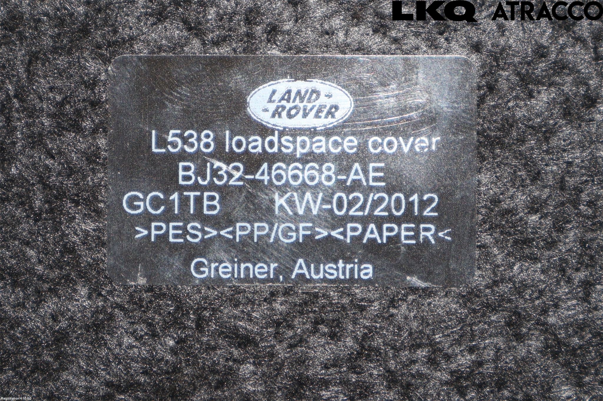 Landrover LAND ROVER RANGE ROVER EVOQUE (L538) 11-18 Innr Hattehylle