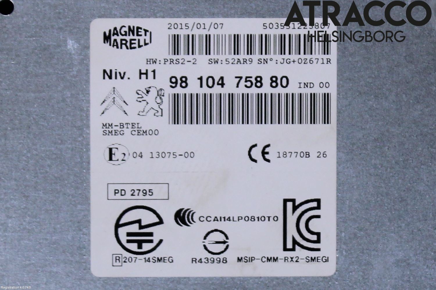 Peugeot 308 14-21 Stereo Radio