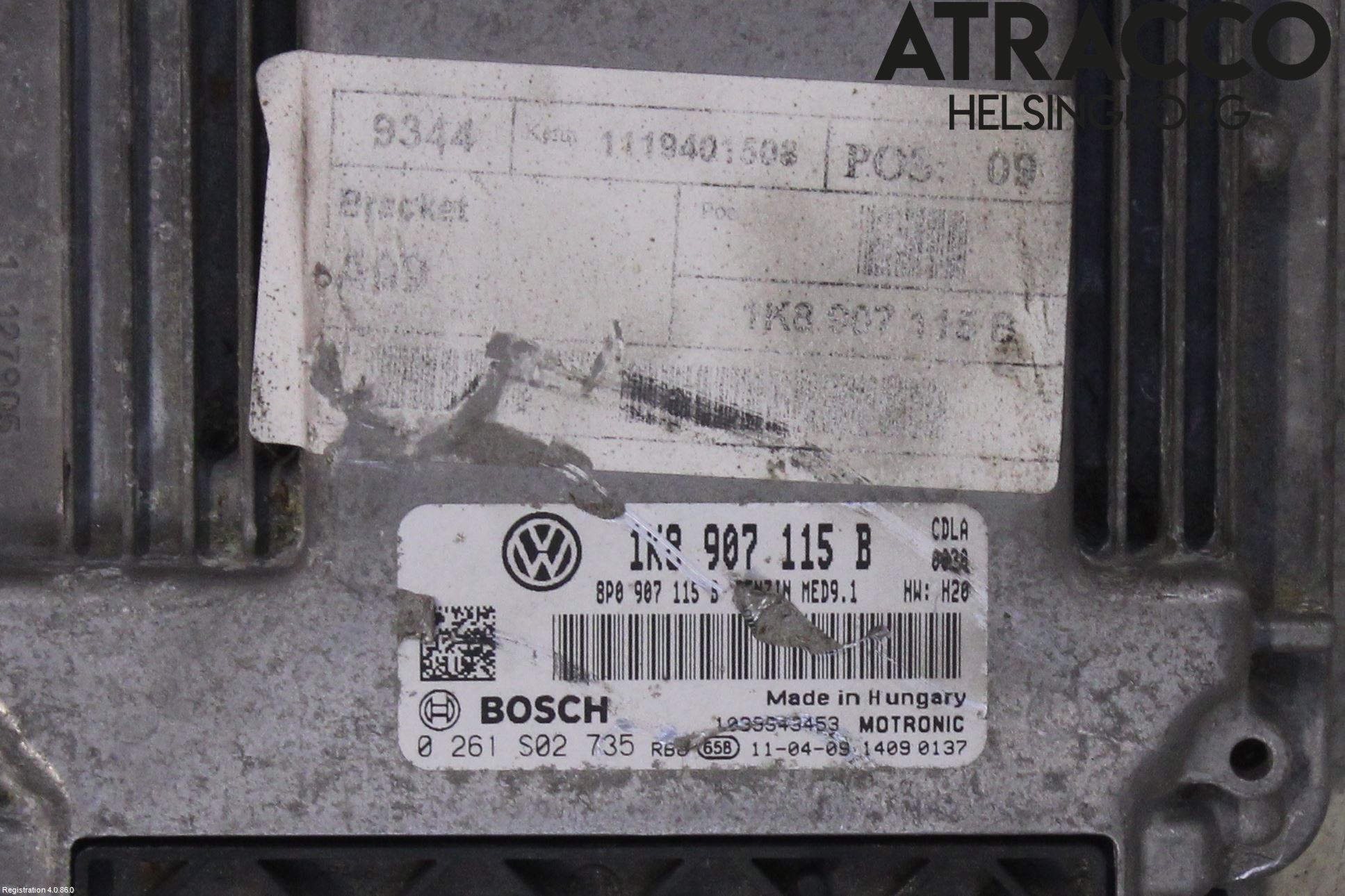 Volkswagen VW SCIROCCO 09-17 Styreenhet Innsprøytning