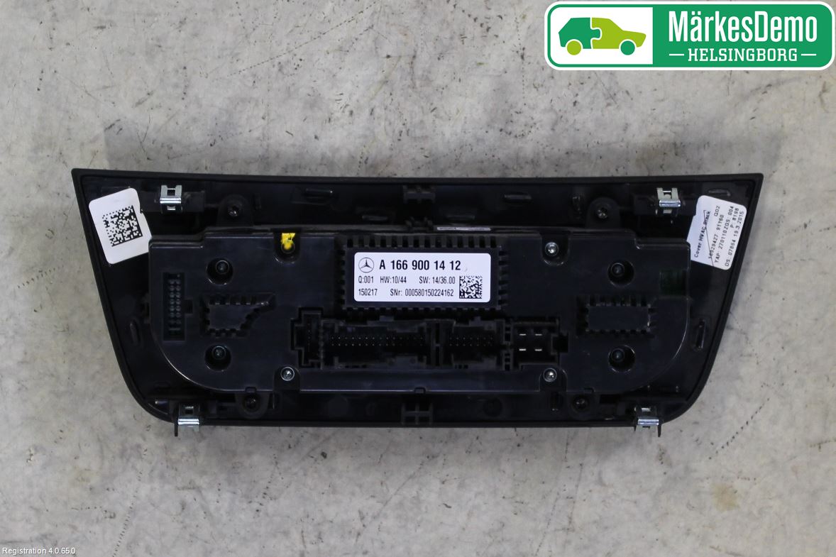Mercedes-Benz MB GLE COUPÉ (C292) 15-19 Varme Ac Betjening-Display