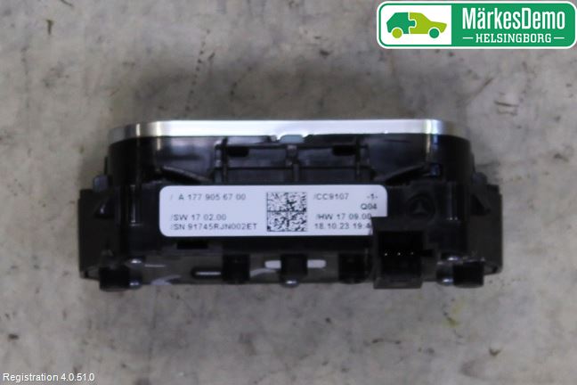 Mercedes-Benz MB A-KLASS (W177) 18- Bryter Varmesete