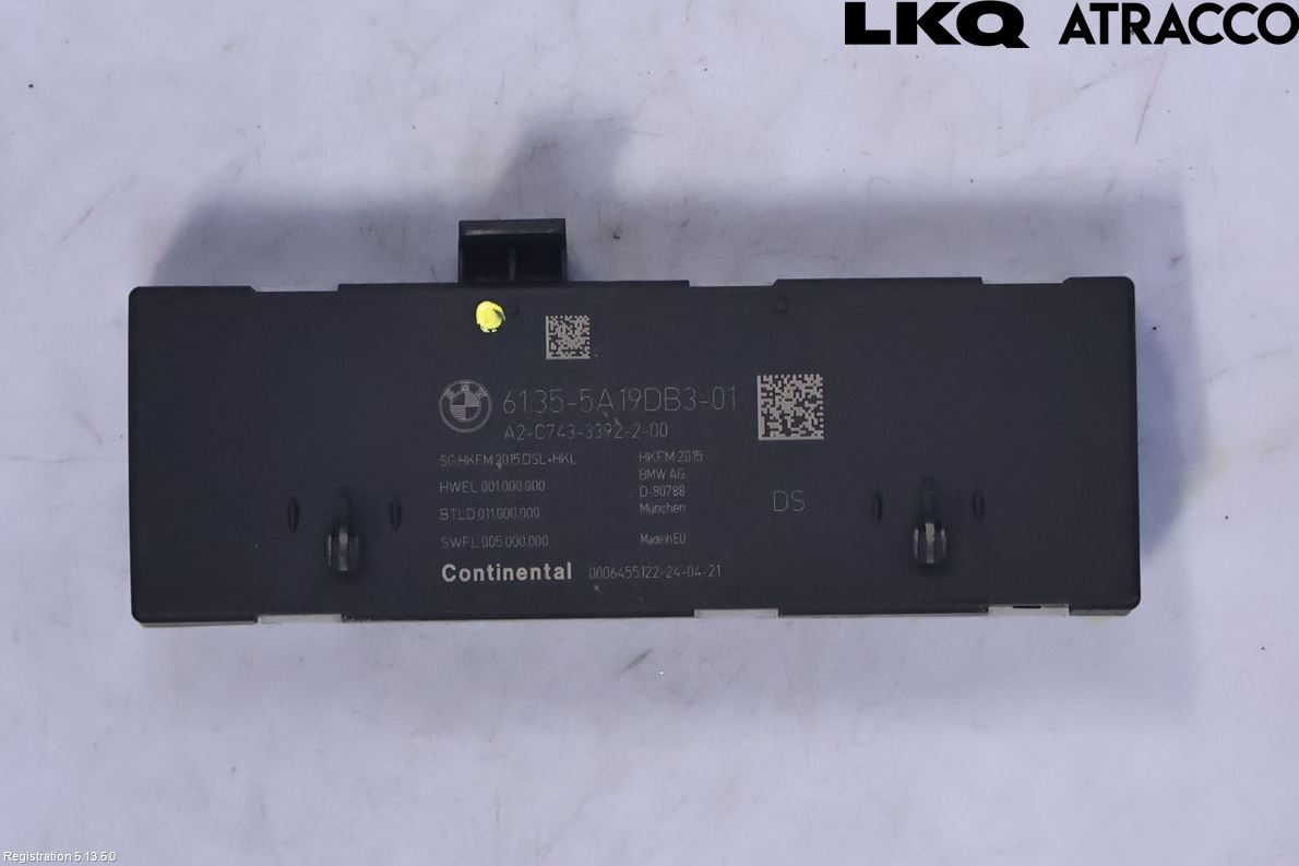 BMW 5 G30/G31/F90 17-23 Styreenhet Bakluke