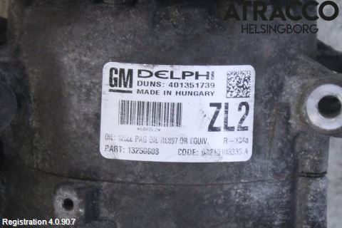Opel MERIVA B 10-17 Varme Ac Kompressor