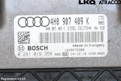 Audi A8/S8 4H 10-17 Styreenhet Dieselpumpe