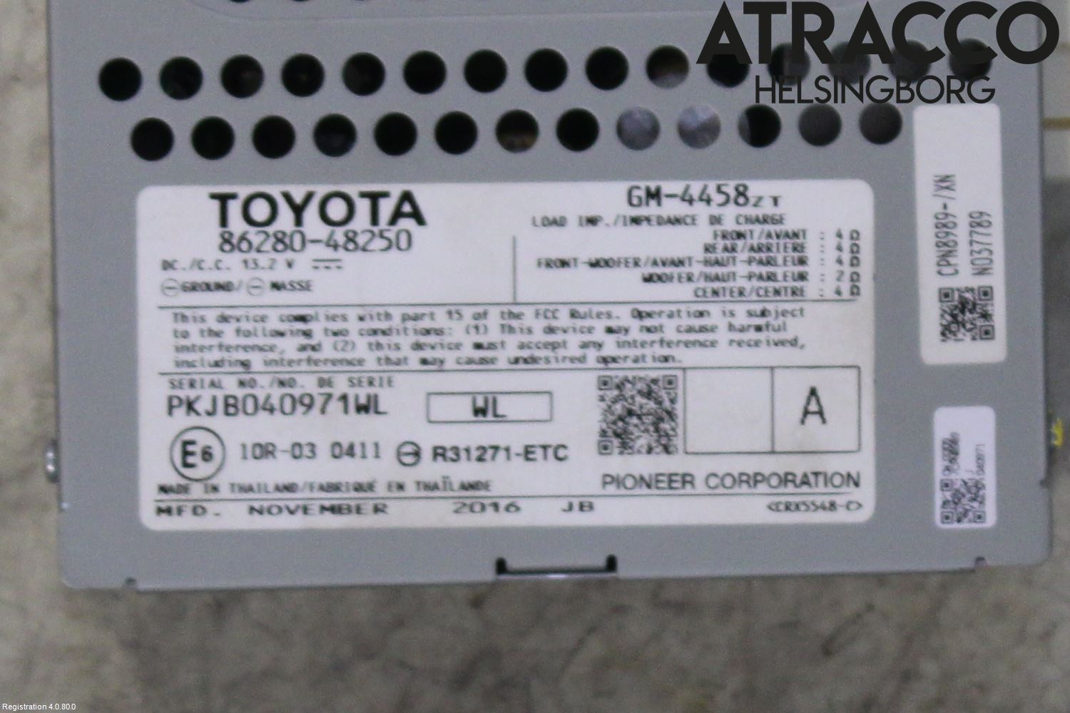 Lexus RX AL20 16-22 Stereo Forsterker