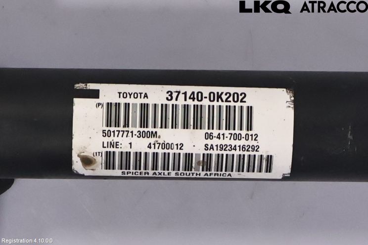 Toyota HILUX 16- Mellomaksel Fremre 4Wd
