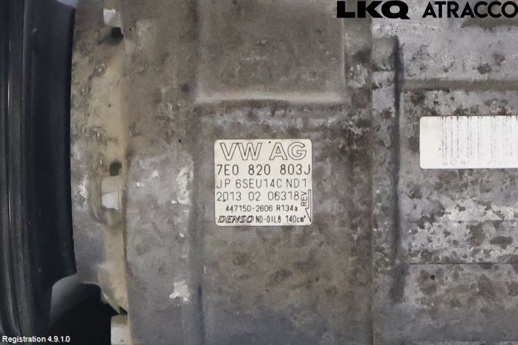 Volkswagen VW AMAROK 2H 10-22 Varme Ac Kompressor
