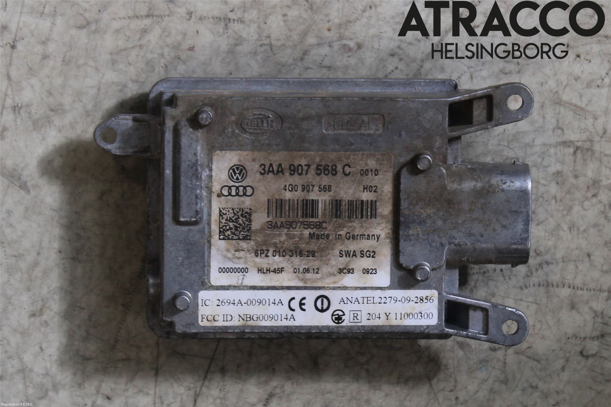 Volkswagen VW PASSAT CC 08-16 Sensor Kollisjonsbeskyttelse