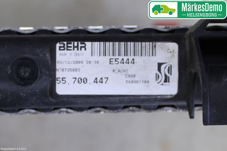 Fiat PUNTO EVO 10-12 Radiator Manuell