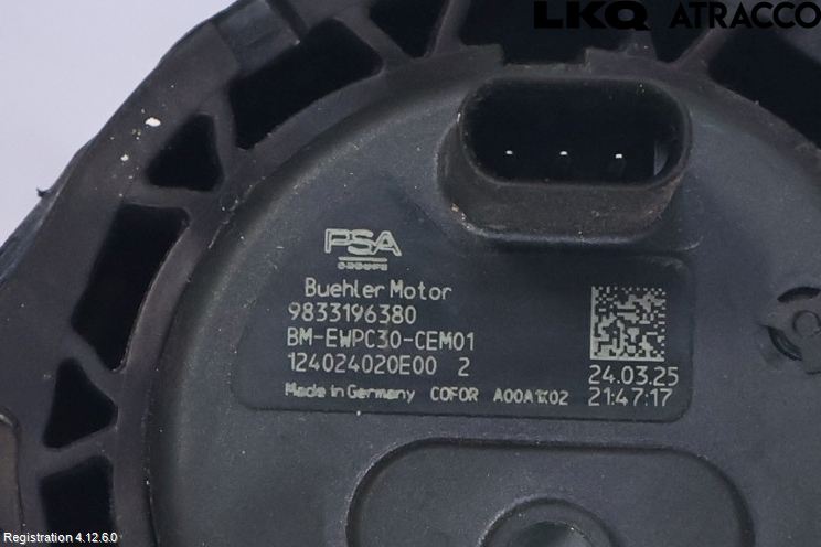Opel MOKKA 21- Varme Sirkulasjonspumpe
