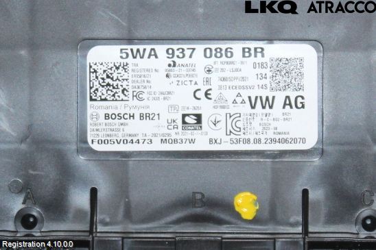 Volkswagen VW CADDY 21- Styreenhet Klima