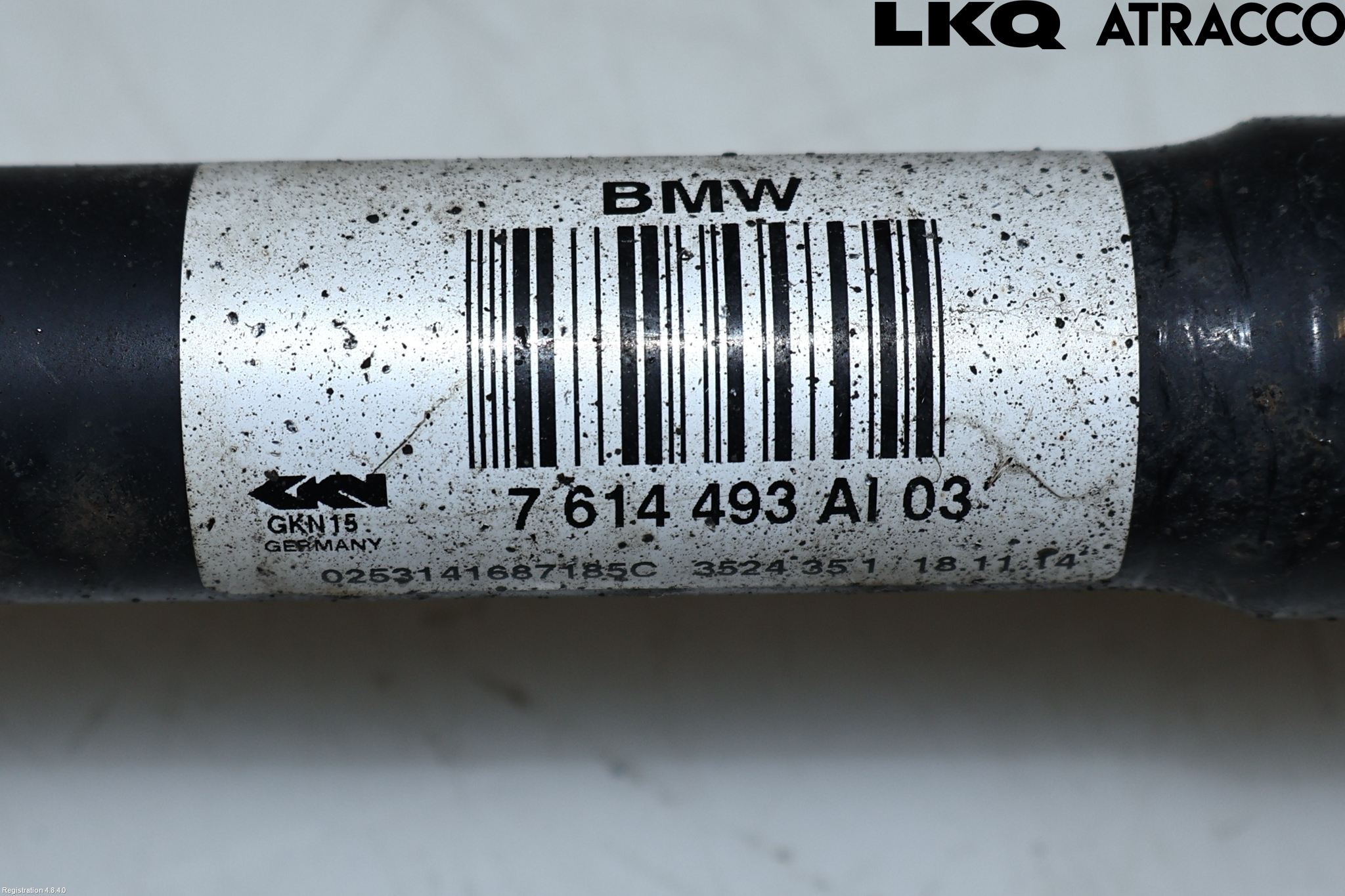 BMW X3 F25 10-17 Drivaksel Bak Kompl Venstre