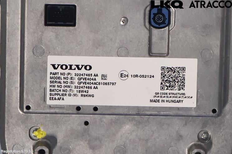 Volvo XC40/RECHARGE 18- Multifunktionsdisplay