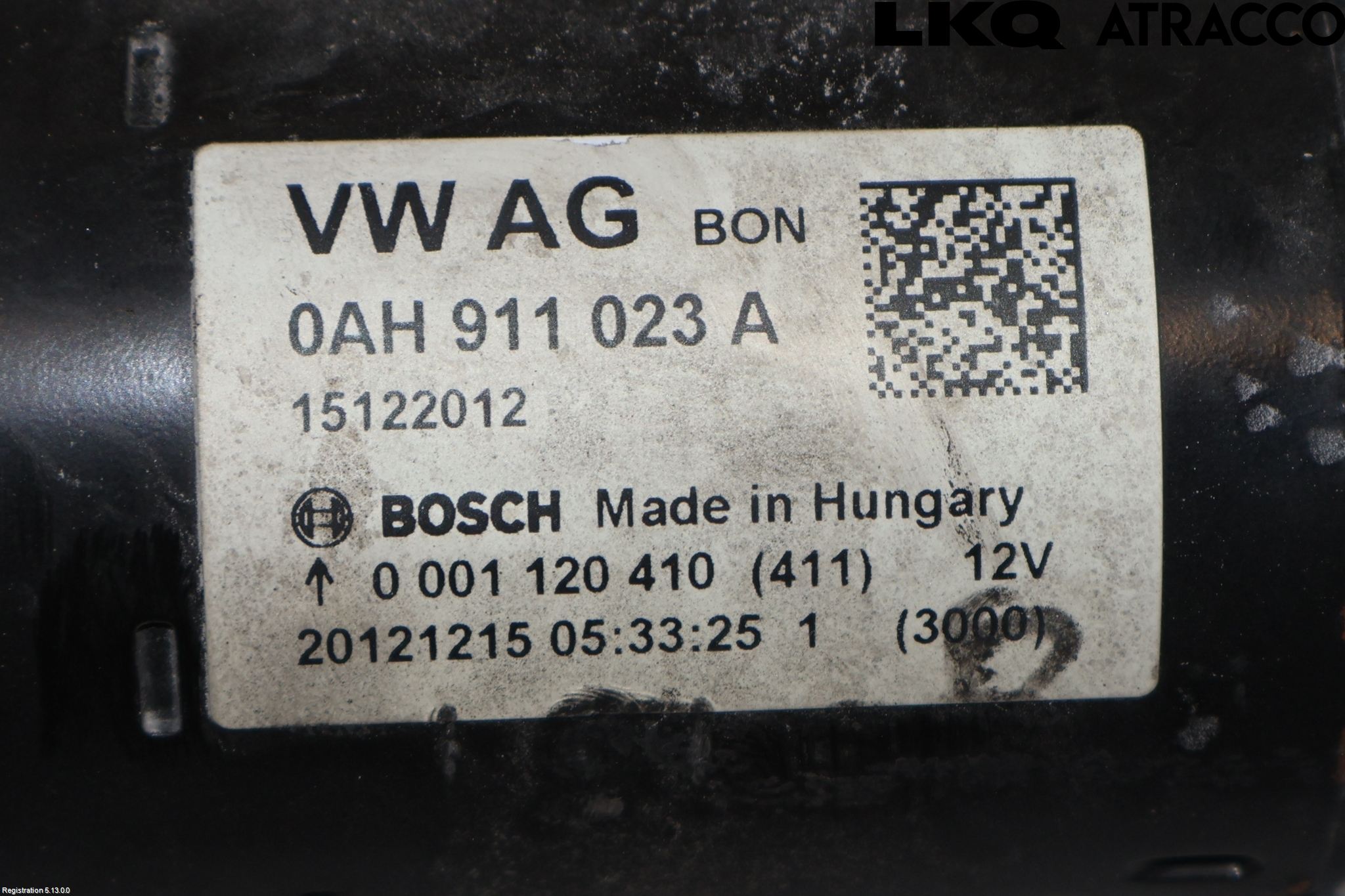 Volkswagen VW BEETLE 12- Startmotor