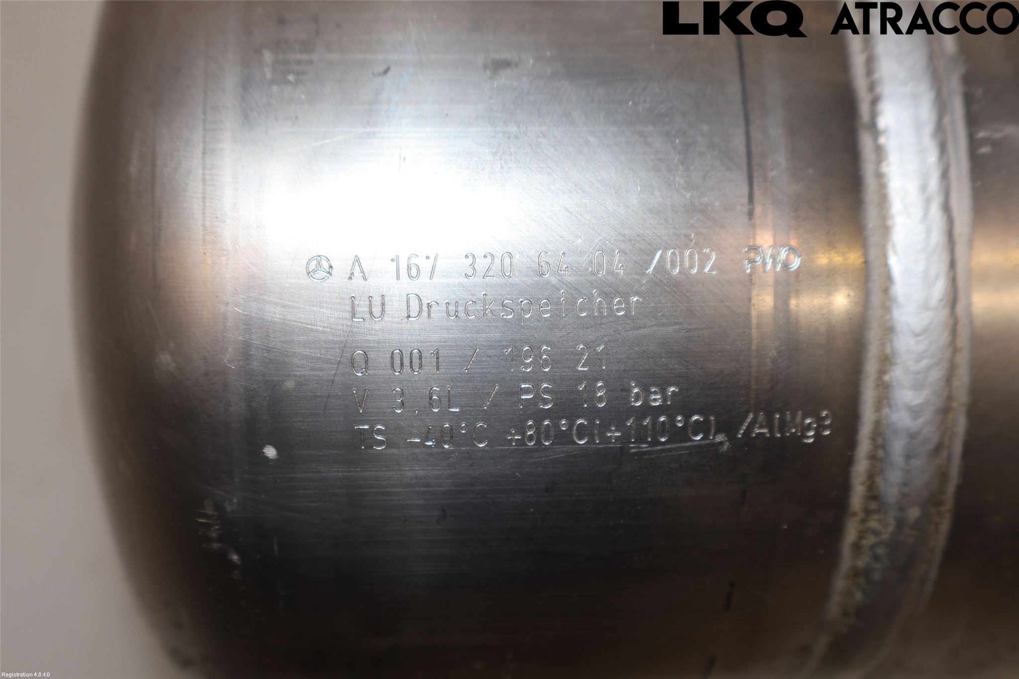 Mercedes-Benz MB GLE-KLASS (W167/V167/C167) 19- Nivå/Lufrfrändring Trycktank