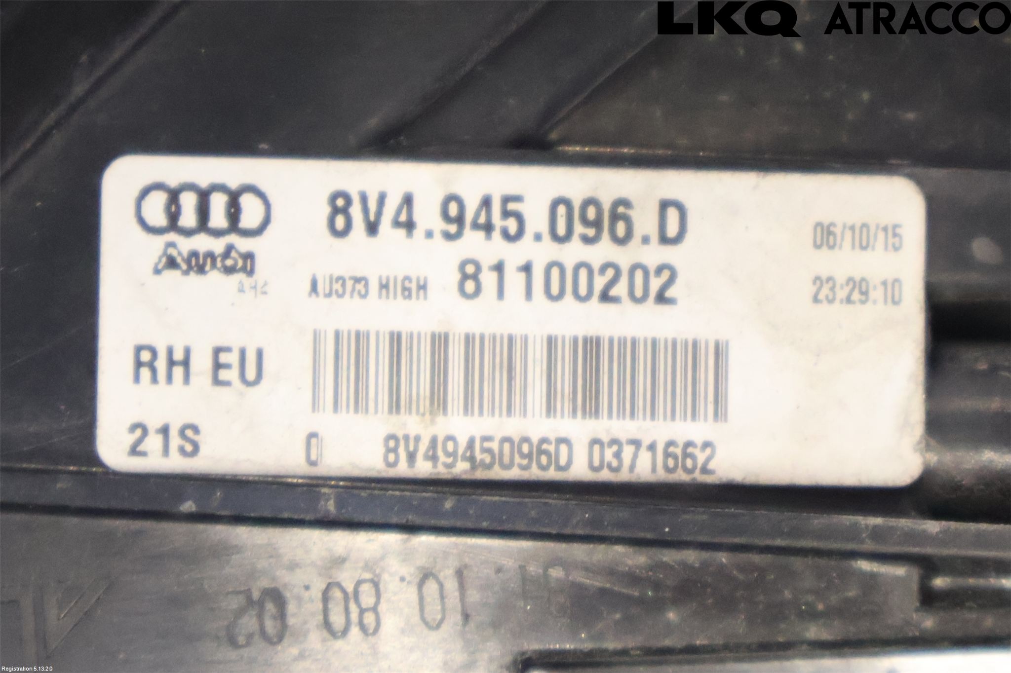 Audi A3/S3 8V 13-20 Baklykt Høyre