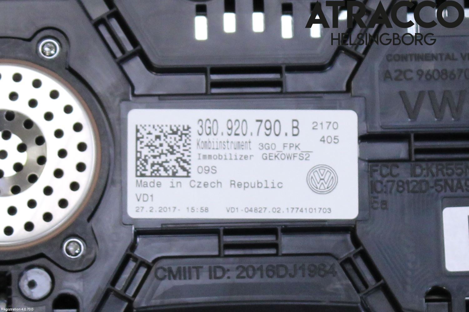 Volkswagen VW PASSAT 15-19 Instr Kombinert