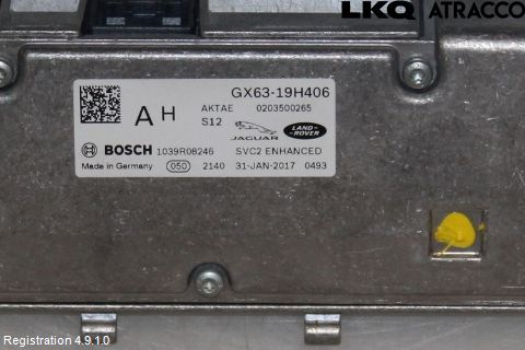 Jaguar XF (X260) 16-24 Sensor Kollisjonsbeskyttelse