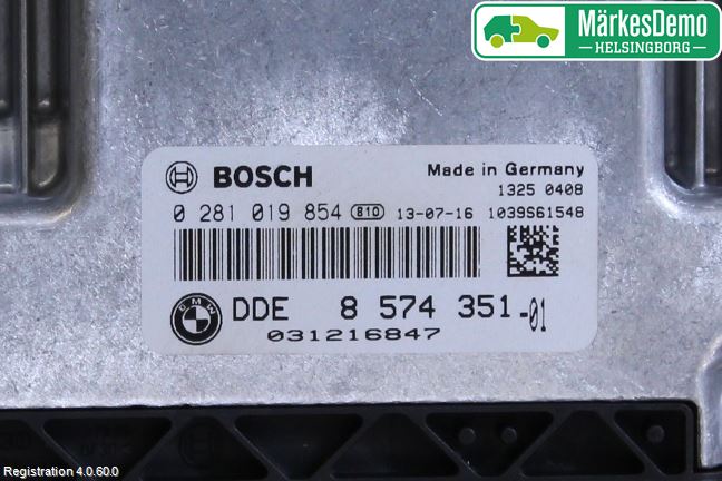 BMW X1 E84 10-15 Styreenhet Dieselpumpe