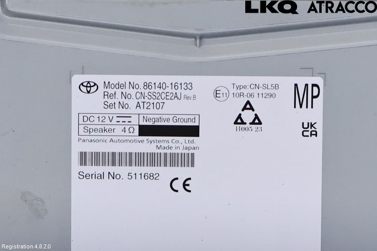 Toyota COROLLA CROSS XG10 22- Stereo Radio Med Cd