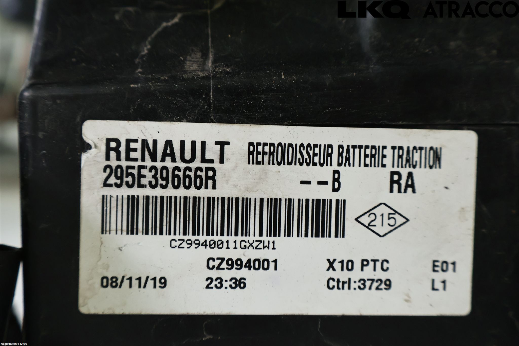 Renault ZOE/E-TECH 13- Varmeapparat Register Komplett