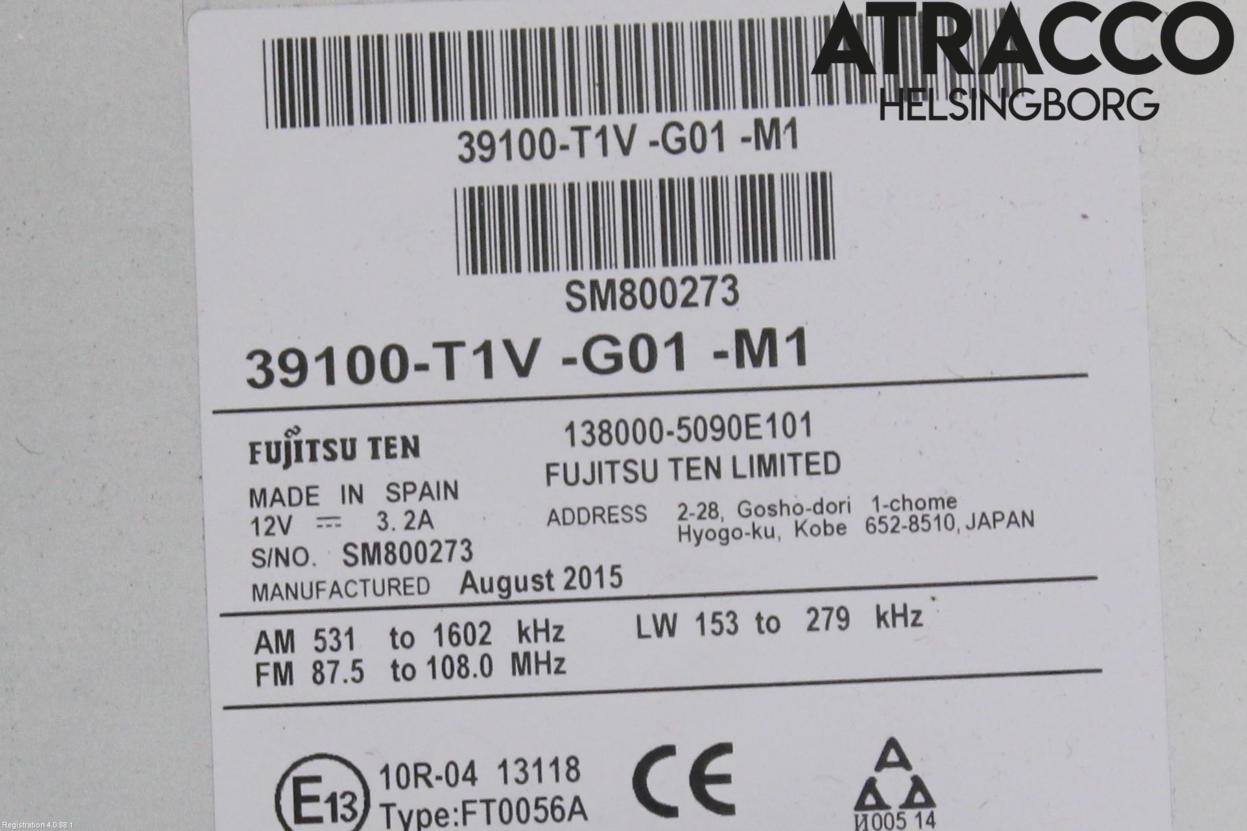 Honda CR-V 13-18 Stereo Radio Med Cd