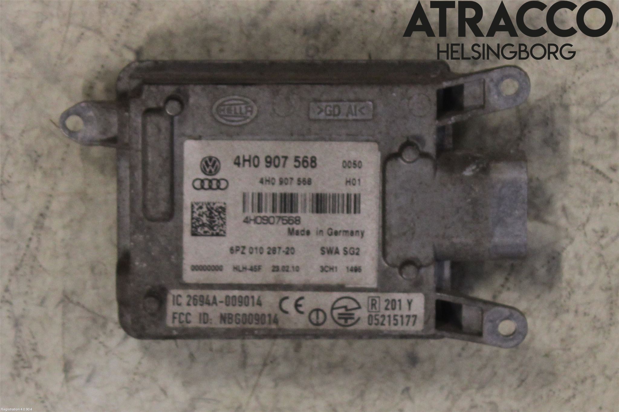 Audi A8/S8 4H 10-17 Sensor Kollisjonsbeskyttelse