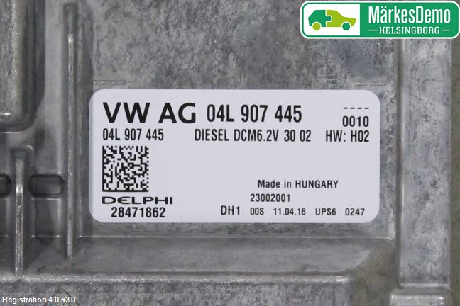 Volkswagen VW TRANSP/CARAVELLE (T6) 16-22 Styreenhet Dieselpumpe