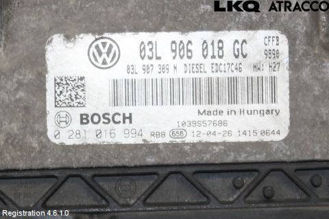 Volkswagen VW GOLF VI 09-13 Styreenhet Dieselpumpe