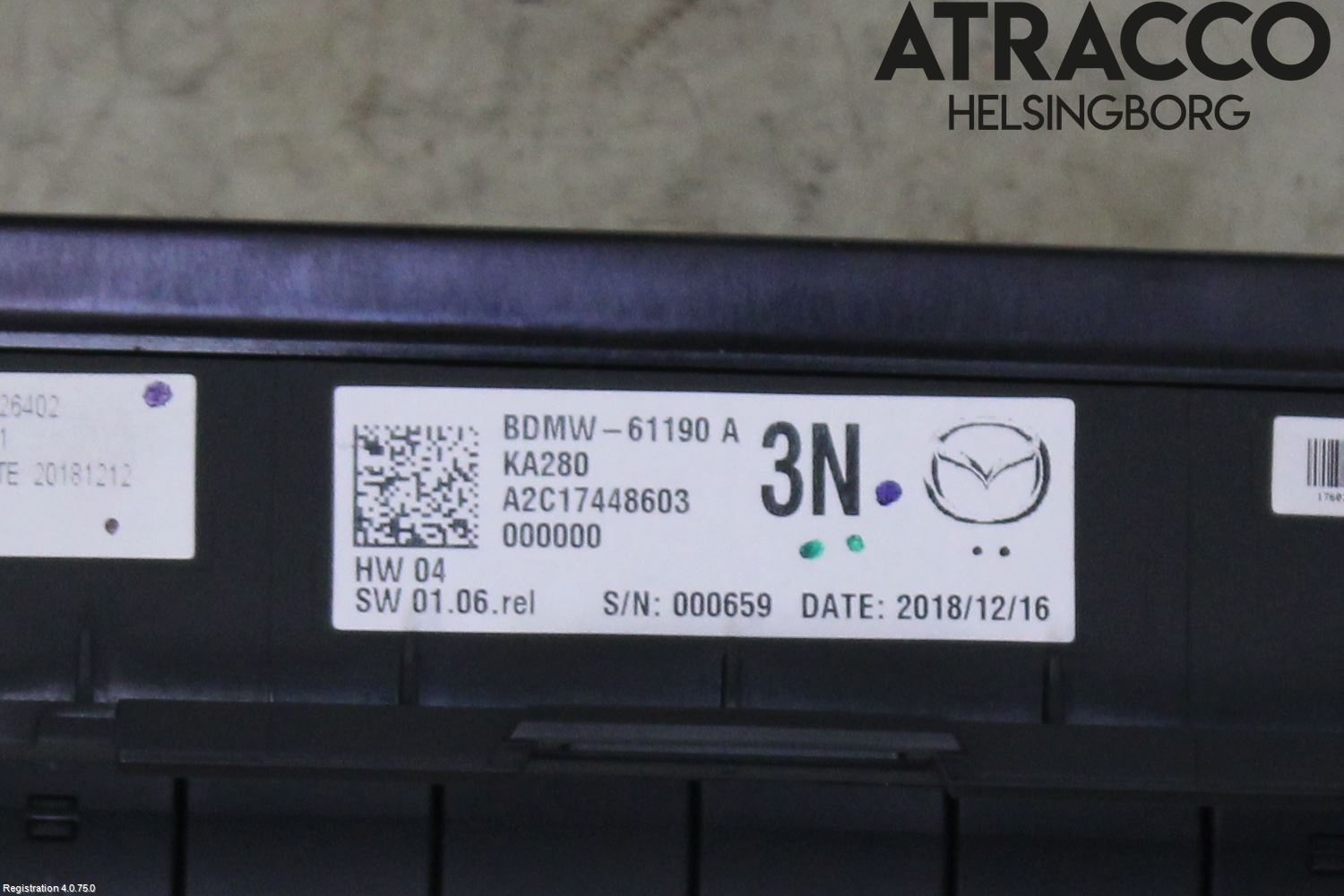 Mazda 3 IV 19- Varme Ac Betjening-Display