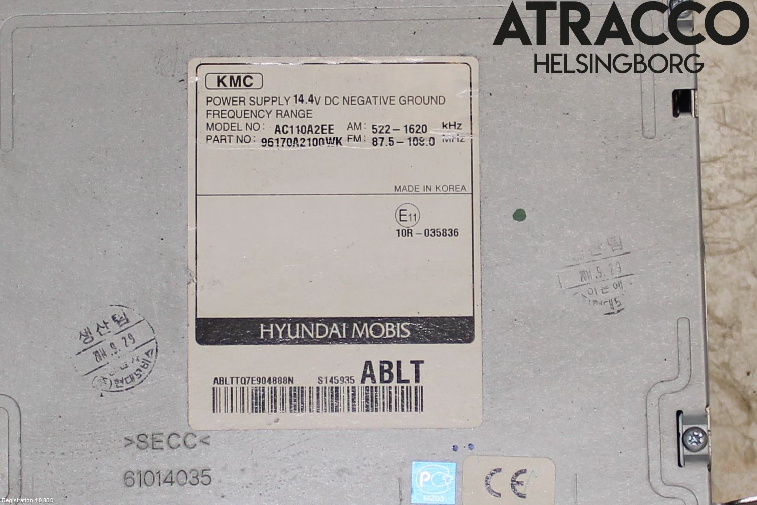 Kia CEED 12-18 Stereo Radio Med Cd