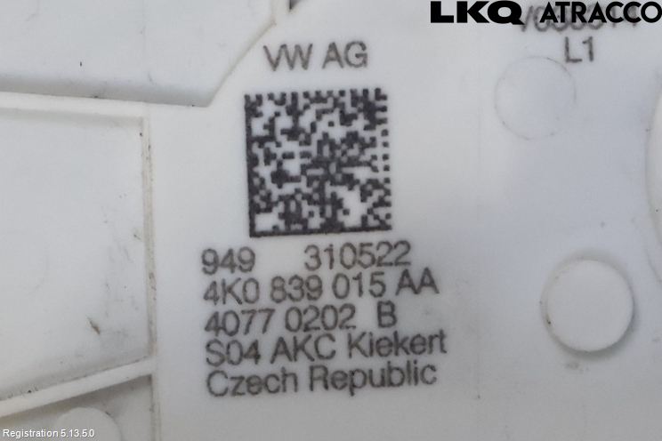 Volkswagen VW ID.4 21- Dørlås - Låsekasse