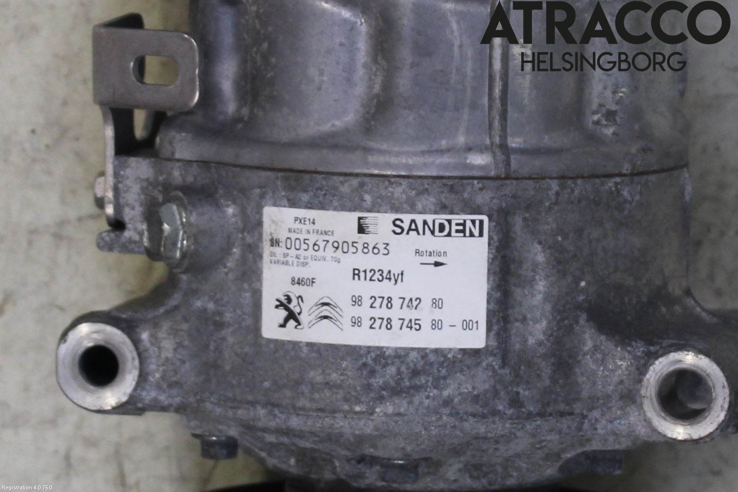 Peugeot 3008 17-24 Varme Ac Kompressor