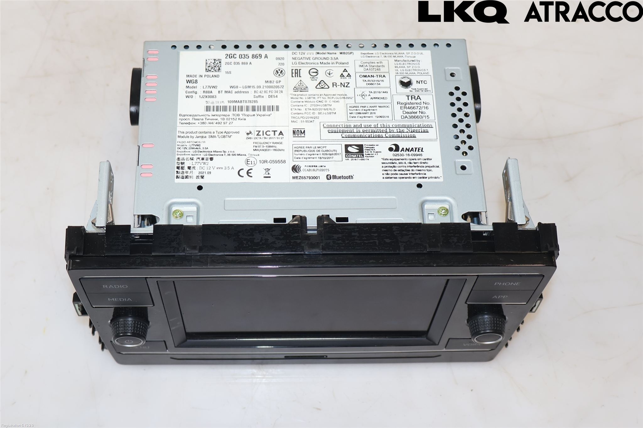Volkswagen VW T-CROSS 19- Stereo Radio Med Cd