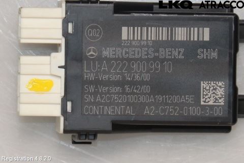 Mercedes-Benz MB AMG GT (C190/R190) 14-22 Rele Varmesete