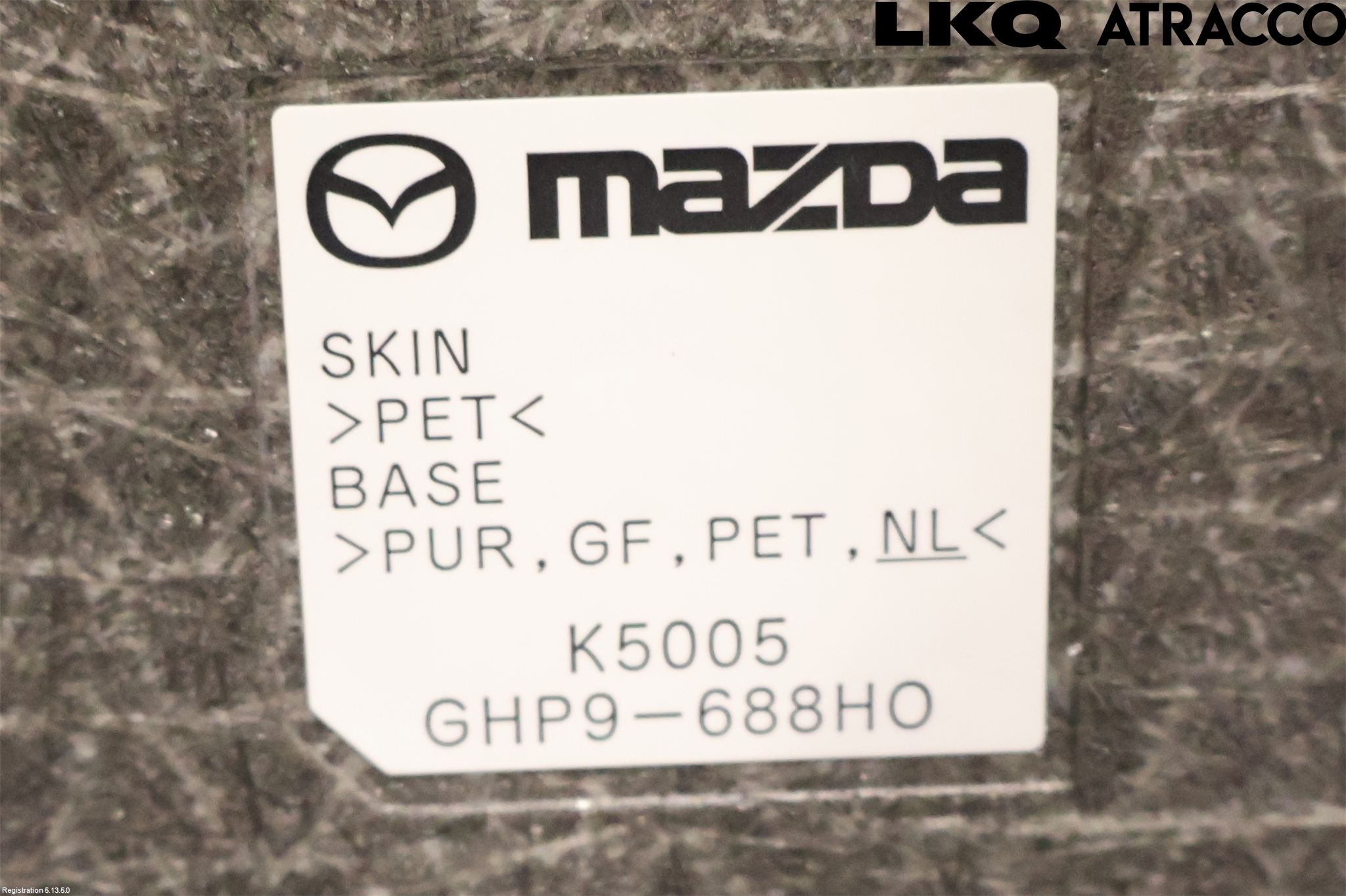 Mazda 6 13- Innr Bagasjeromkledsel