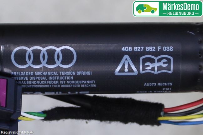 Audi A7/S7 4G 11-17 Baklukeåpner Automatisk