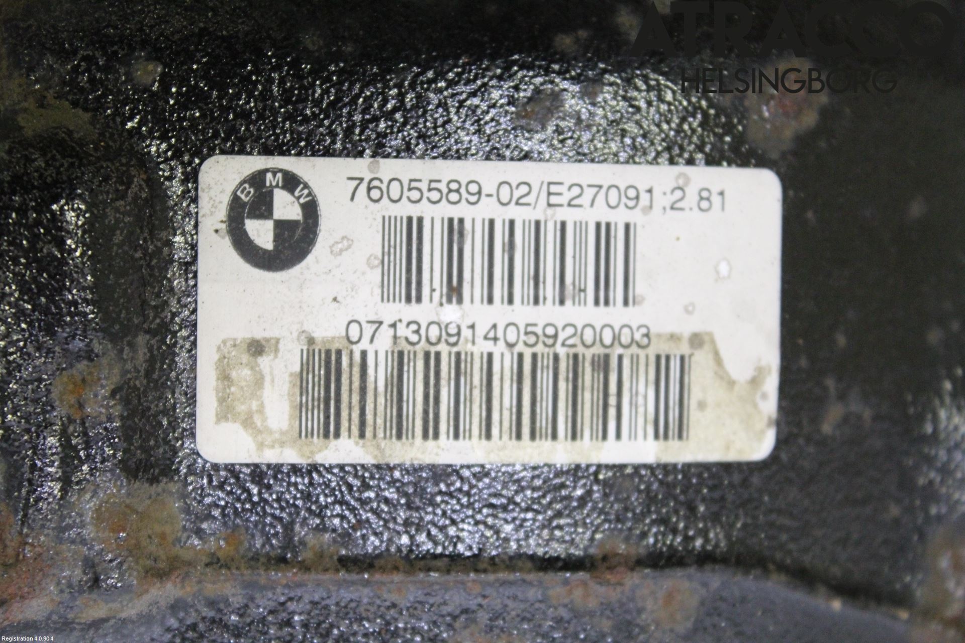 BMW 3 F30/F31/F80 12-19 Bakaksel Kardang Bak -Diff