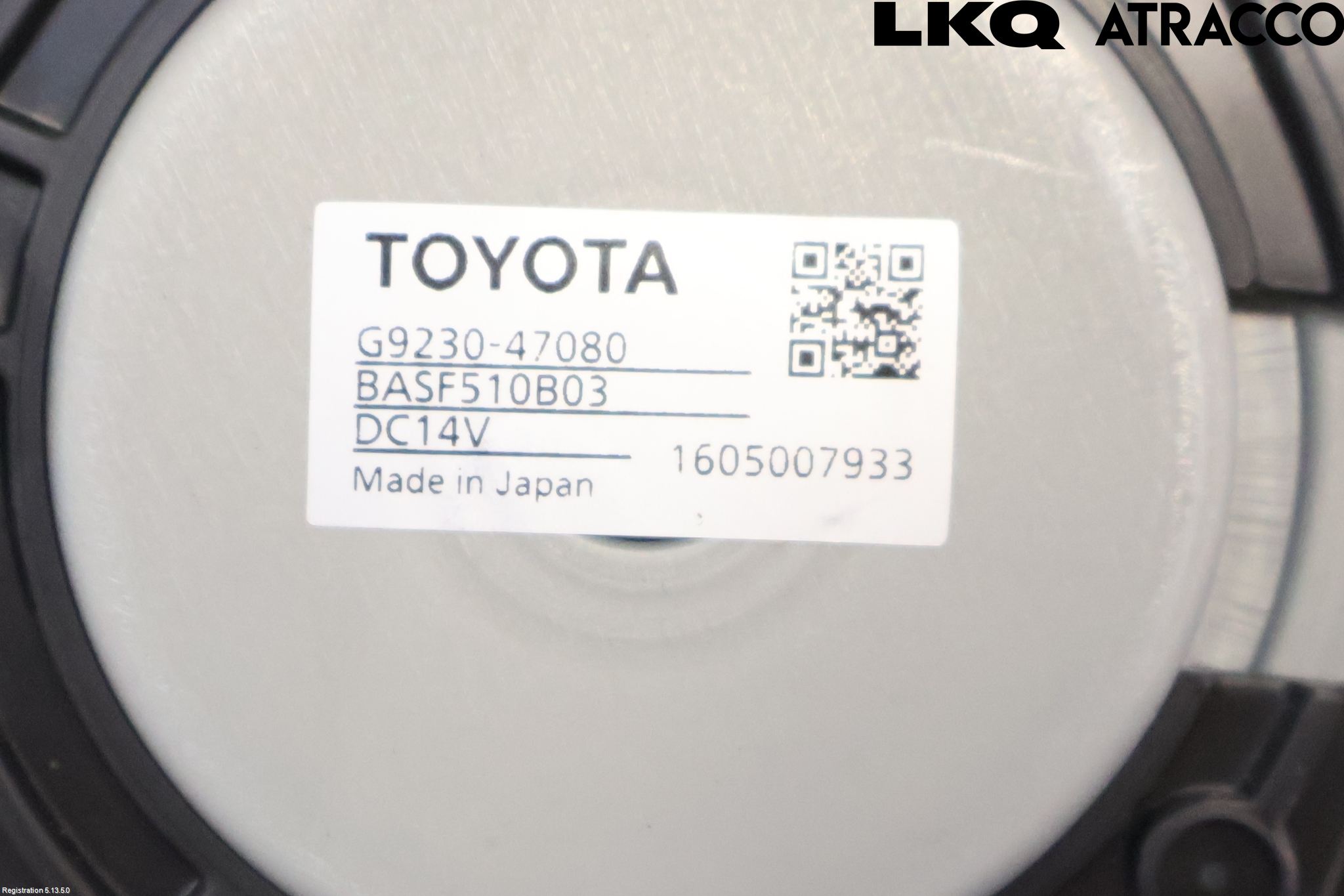 Toyota PRIUS (ZVW50) 16-21 Varmeapparat Viftemotor