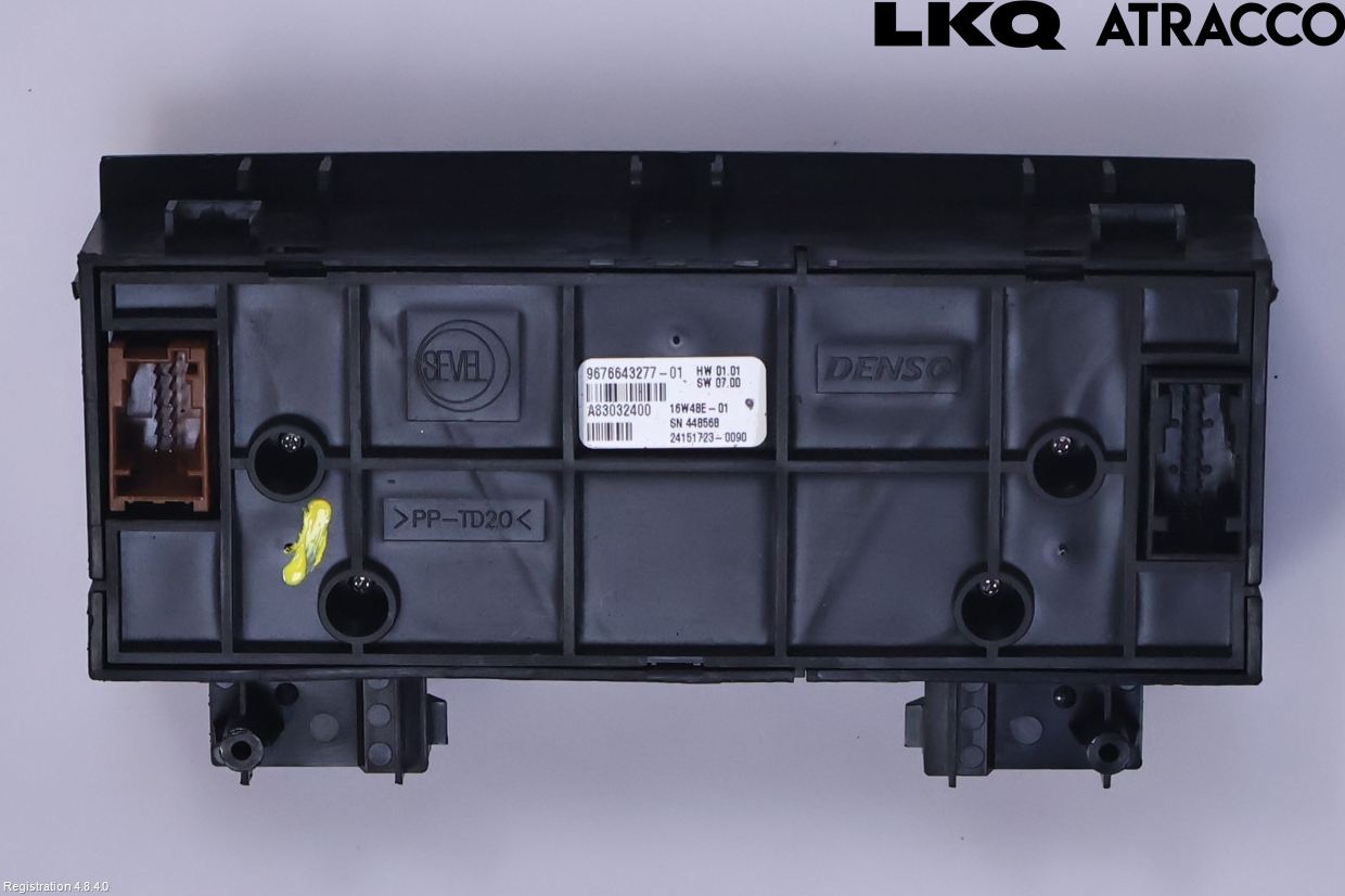Citroen BERLINGO 08-18 Varme Ac Betjening-Display